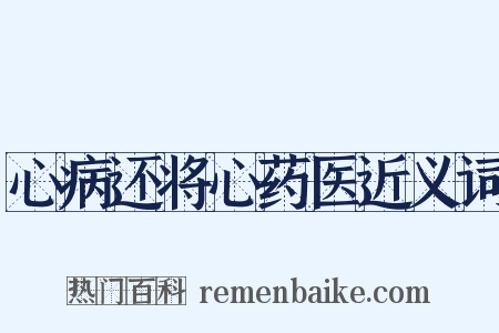 心病还将心药医近义词是什么意思的图片